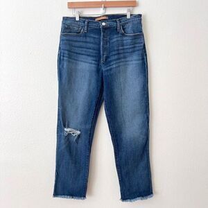 JOE'S Women Jeans Blue The Honor Distressed High Rise Vintage Straight Size 31